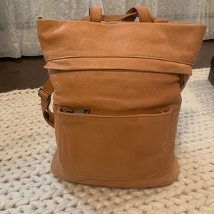 Aspen convertible leather backpack